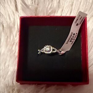 Elegant Silver Cubic Zirconia Ring